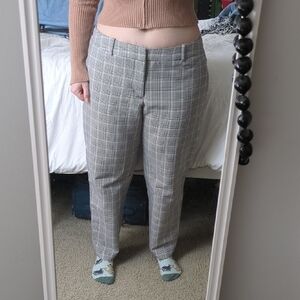 Gray Plaid Trousers